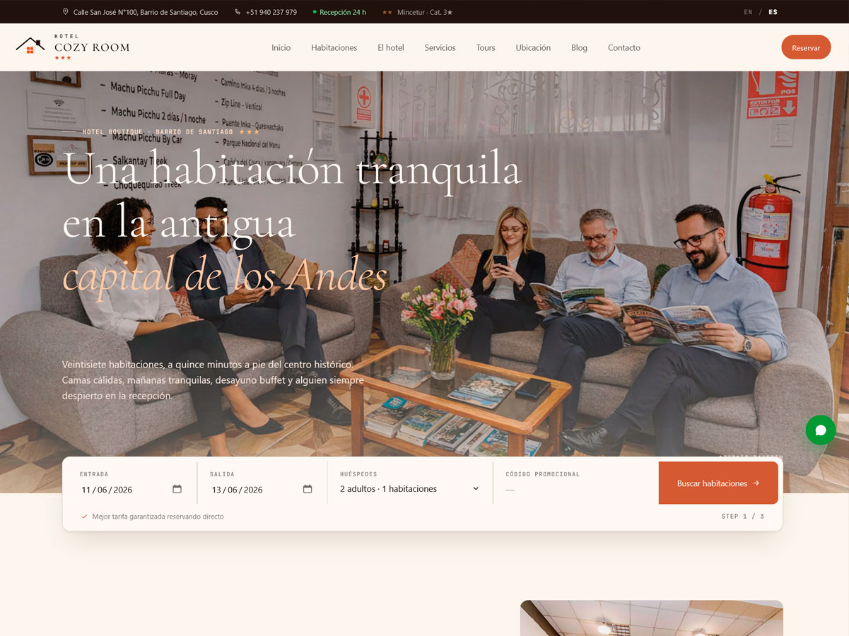 Presentamos nuestro nuevo sitio web y sistema de reservas